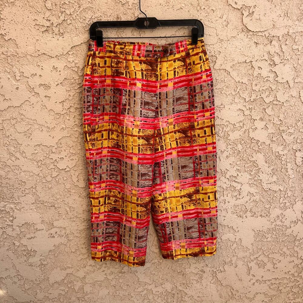 Harvé Bernard Colorful Linen Capris Size 10P